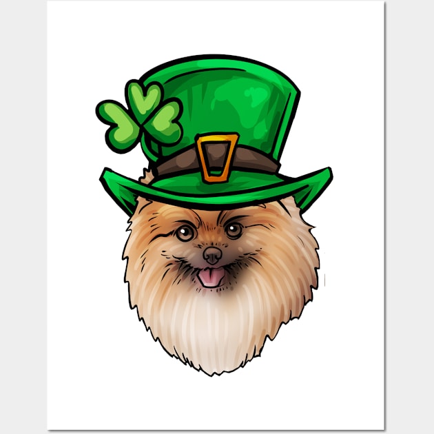 St Patricks Day Pomeranian Wall Art by whyitsme